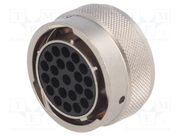 Connector: circular; UTO; plug; female; PIN: 23; w/o contacts