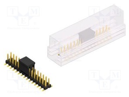 Connector: pin strips; pin header; male; PIN: 30; 2.54mm; SMT; 2x15
