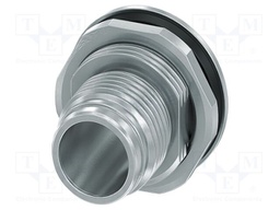 Enclosure for connectors: M12; THR; nickel plated; Gasket: EPDM