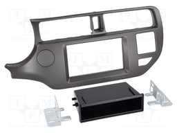 Radio frame; Kia; Kia Rio 2011->2015; anthracite; Version: 2 DIN