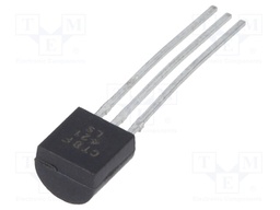 Transistor: PNP; bipolar; 300V; 0.5A; 0.8W; TO92