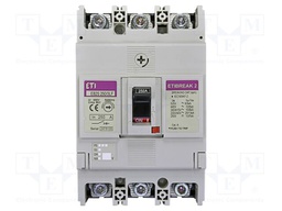 Power breaker; Poles: 3; screw type; Inom: 250A; 690VAC; IP20; MCCB