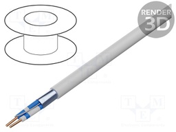 Wire; LonWorks; 1x2x22AWG; solid; Cu; LSZH; white; 305m; CPR: Dca