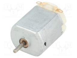 Motor: DC; without gearbox; 3VDC; 800mA; Shaft: smooth; 11500rpm