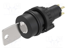 Switch: rotary with key; Stabl.pos: 2; NC + NO; 14; Pos: 2