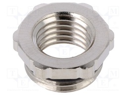 Reduction of threads for glands; Int.thread: M12; brass; nickel