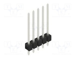 Connector: pin strips; pin header; male; PIN: 5; 2.54mm; THT; 1x5