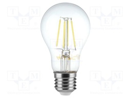 LED lamp; white warm; E27; 220÷240VAC; 720lm; P: 8W; 300°; 3000K