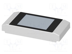 Upper housing; with display; grey; ICS50; X: 50.1mm; Y: 100mm