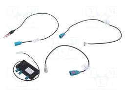 Antenna amplifier; Fakra plug x3; AM,DAB,FM; 20dB