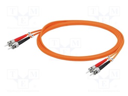 Fiber patch cord; OM1; ST/UPC,both sides; 5m; 62.5/125um; LSZH