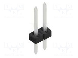 Connector: pin strips; pin header; male; PIN: 2; 2mm; THT; 1x2; 100V
