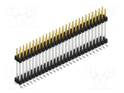Connector: pin strips; pin header; male; PIN: 54; 2.54mm; SMT; 2x27