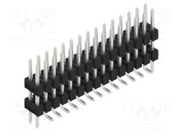 Connector: pin strips; pin header; male; PIN: 30; 2.54mm; SMT; 2x15
