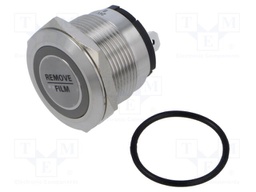 Switch: vandal resistant; Pos: 2; SPST; 20A/250VAC; IP67; OFF-(ON)