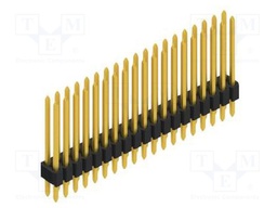 Connector: pin strips; pin header; male; PIN: 38; 1.27mm; THT; 2x19