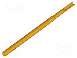 Test probe socket; Contact plating: gold-plated; soldered