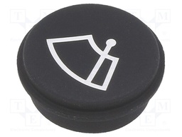 Button; Ø21mm; Pushbutton: round; black; 09