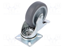 Transport wheel; Ø: 75mm; W: 25mm; H: 100mm; torsional with lock