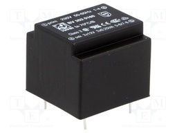 Transformer: encapsulated; 0.5VA; 230VAC; 12V; 12V; 21mA; 21mA; 35g