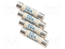 Fuse; 10A; 600V; 4pcs.