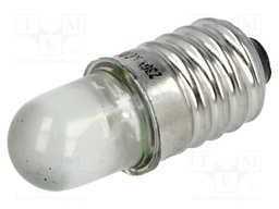 LED lamp; white; E10; 230VAC; 1100÷1600mcd