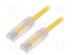 Patch cord; TX6™ PLUS,U/UTP; 6; stranded; Cu; LSZH; yellow; Len: 1m