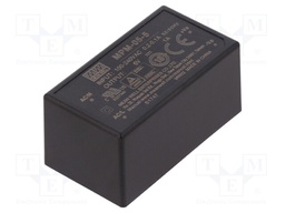 Power supply: switched-mode; modular; 5W; 5VDC; 45.7x25.4x21.5mm