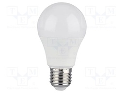 LED lamp; white warm; E27; 220÷240VAC; 806lm; P: 8.5W; 200°; 3000K