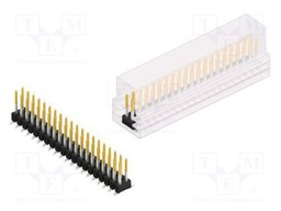 Connector: pin strips; pin header; male; PIN: 40; 2.54mm; SMT; 2x20