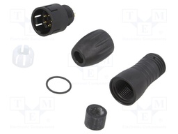 Plug; Connector: circular; 720; male; PIN: 5; gold-plated; 5A; IP67