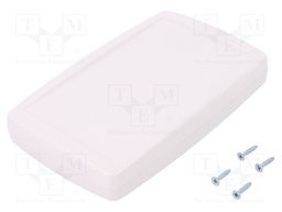 Enclosure: multipurpose; X: 93mm; Y: 151mm; Z: 25mm; ABS; white