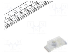 LED; SMD; 0603; red; 8÷25mlm; 1.8÷7.1mcd; 1.7x0.8x0.65mm; 160°; 2mA