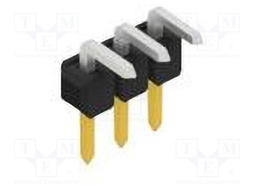 Connector: pin strips; pin header; male; PIN: 3; 2.54mm; THT; 1x3