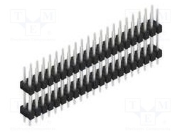 Connector: pin strips; pin header; male; PIN: 42; 2.54mm; THT; 2x21