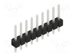 Connector: pin strips; pin header; male; PIN: 9; 2.54mm; THT; 1x9