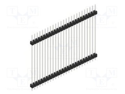 Connector: pin strips; pin header; male; PIN: 25; 2.54mm; THT; 1x25