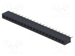 Socket; pin strips; female; PIN: 20; straight; 2mm; THT; 1x20