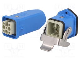 Connector: rectangular; male + female; plug + socket; Han Kit Ex