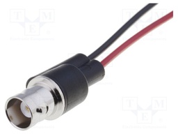 Test lead; PVC; 149mm; red and black; 60VDC
