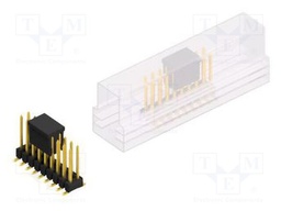 Connector: pin strips; pin header; male; PIN: 18; 2.54mm; SMT; 2x9