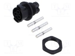 Connector: AC supply; female; 6mm2; screw terminal; socket; 50A