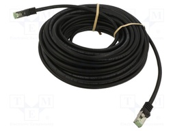 Patch cord; S/FTP; Cat 8.1; stranded; Cu; LSZH; black; 20m; 26AWG