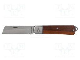 Knife; straight; universal; 75mm; Material: stainless steel