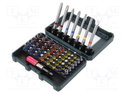 Screwdriver bits; Pcs: 56; Package: bag