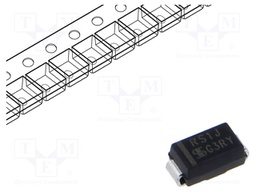 Diode: rectifying; SMD; 600V; 1A; SMA; Ufmax: 1.3V; Ifsm: 30A