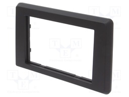 Radio mounting frame; Nissan,Opel,Renault; 2 DIN; black