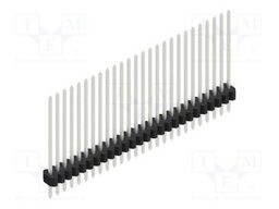 Connector: pin strips; pin header; male; PIN: 26; 1.27mm; THT; 1x26