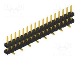 Connector: pin strips; pin header; male; PIN: 17; 2mm; SMT; 1x17