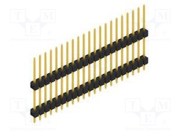 Connector: pin strips; pin header; male; PIN: 21; 2.54mm; THT; 1x21